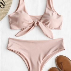 Never Worn Baby Pink Knot Bikini